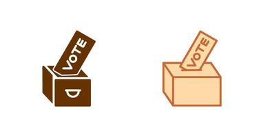 dando votar icono vector