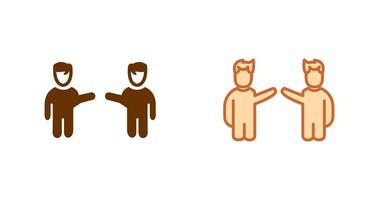Waving to People Icon vector