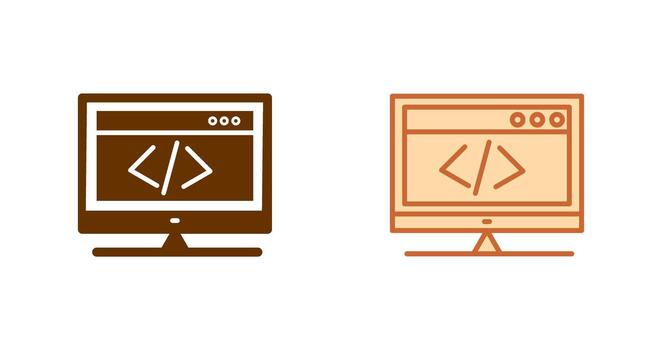 HTML Coding Icon vector