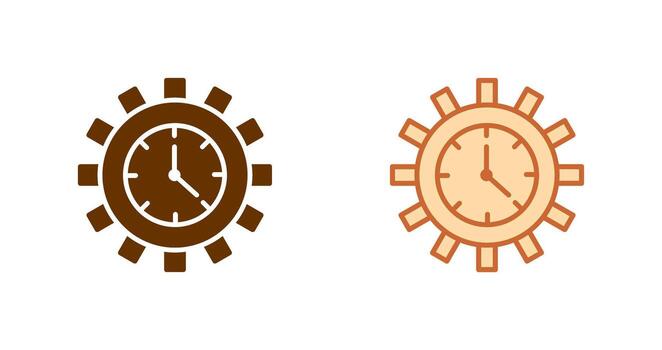 hora mejoramiento icono vector