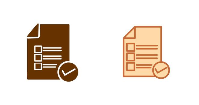 Valid Document Icon vector