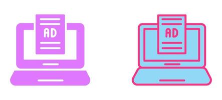 Internet Ads Icon vector