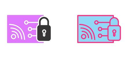 Protected WiFi Icon vector