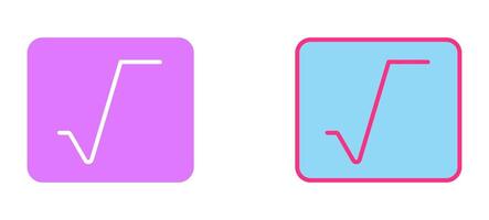 Square Root Icon vector