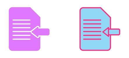 Import Document Icon vector