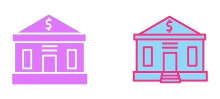 Bank Building Icon vector