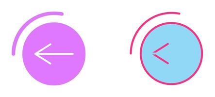 Back Button Icon vector