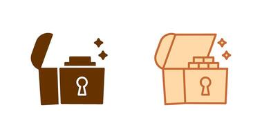 Open Treasure Box Icon vector