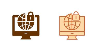 Internet Security Icon vector