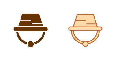 cámping sombrero icono vector