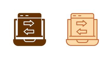 icono de transferencia de datos vector