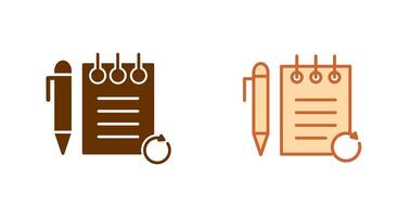 Rechecked Notes Icon vector