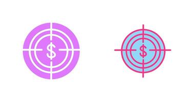 Economic Target Icon vector