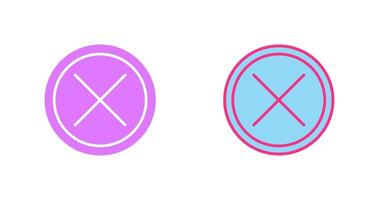 Do Not Cross Icon vector
