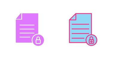 Private Document Icon vector