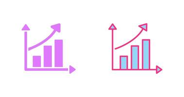 Rising Statistics Icon vector