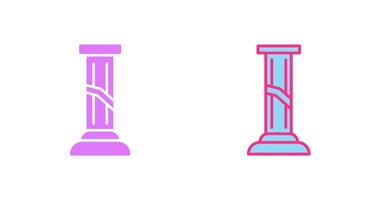 Broken Pillar Icon vector