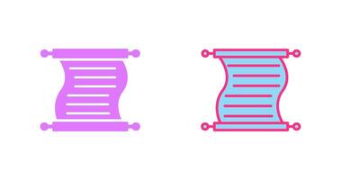 Scroll of Paper Icon vector