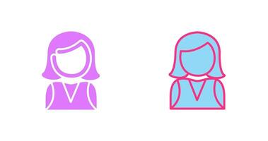 Elegant Lady Icon vector