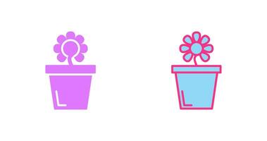 Flower Pot Icon vector