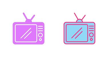 televisión conjunto icono vector