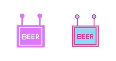 Beer Sign Icon vector