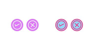 Yes No Option Icon vector