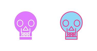 Skull X ray Icon vector