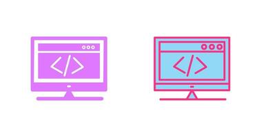 HTML Coding Icon vector