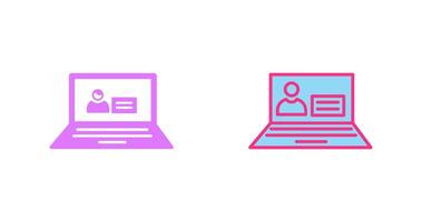 Online Study Icon vector