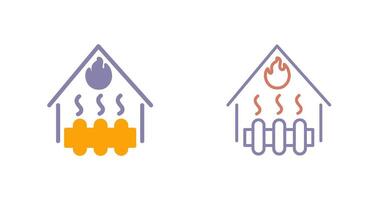 Heating System Icon vector