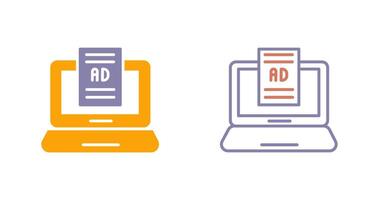 Internet Ads Icon vector
