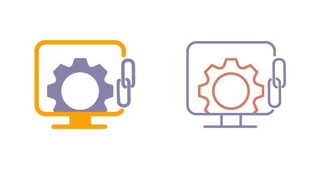 Link Optimization Icon vector