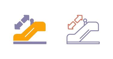 Horizontal Escalator Icon vector