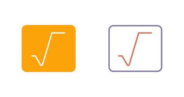 Square Root Icon vector