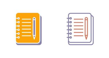 Notebook And Pen Icon vector