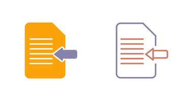 Import Document Icon vector