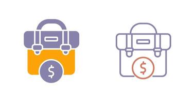 Dollar Briefcase Icon vector