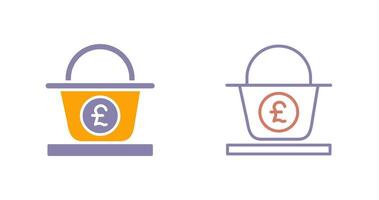 Pound Basket Icon vector