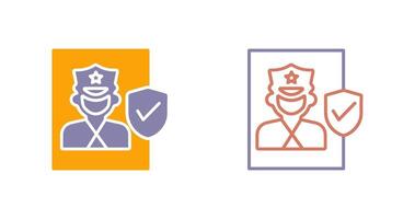 Cinema Security Guard Icon vector