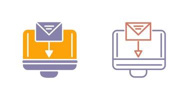 Mail Upload Icon vector