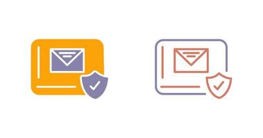 Mail Protection Icon vector