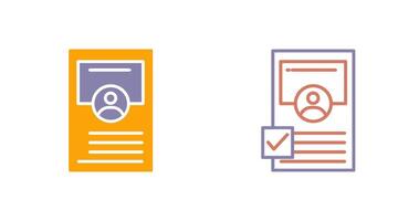Profile Approve Icon vector