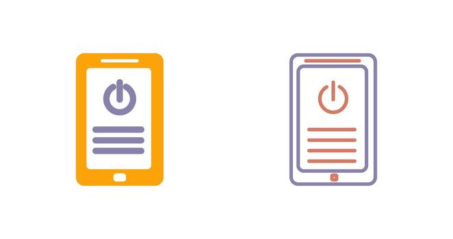 Shutdown Button Icon vector