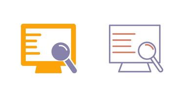 Computer Search Icon vector