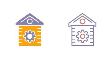 House Setting Icon vector