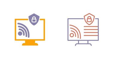 Wifi Security Icon vector