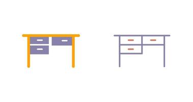 Table with Drawers II Icon vector