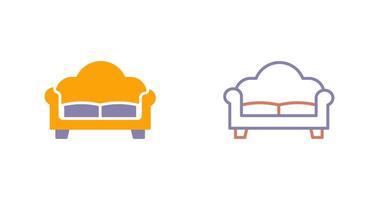 Double Sofa Icon vector