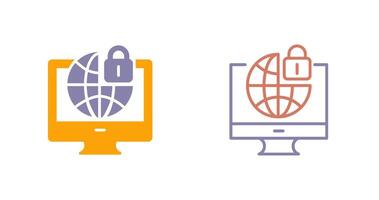 Internet Security Icon vector